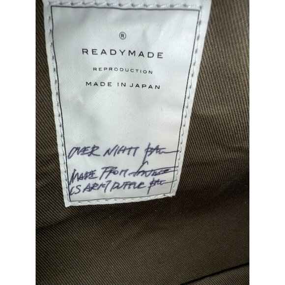 Readymade Olive Green Canvas Overnight Bag Made In Japan - Picture 6 of 15